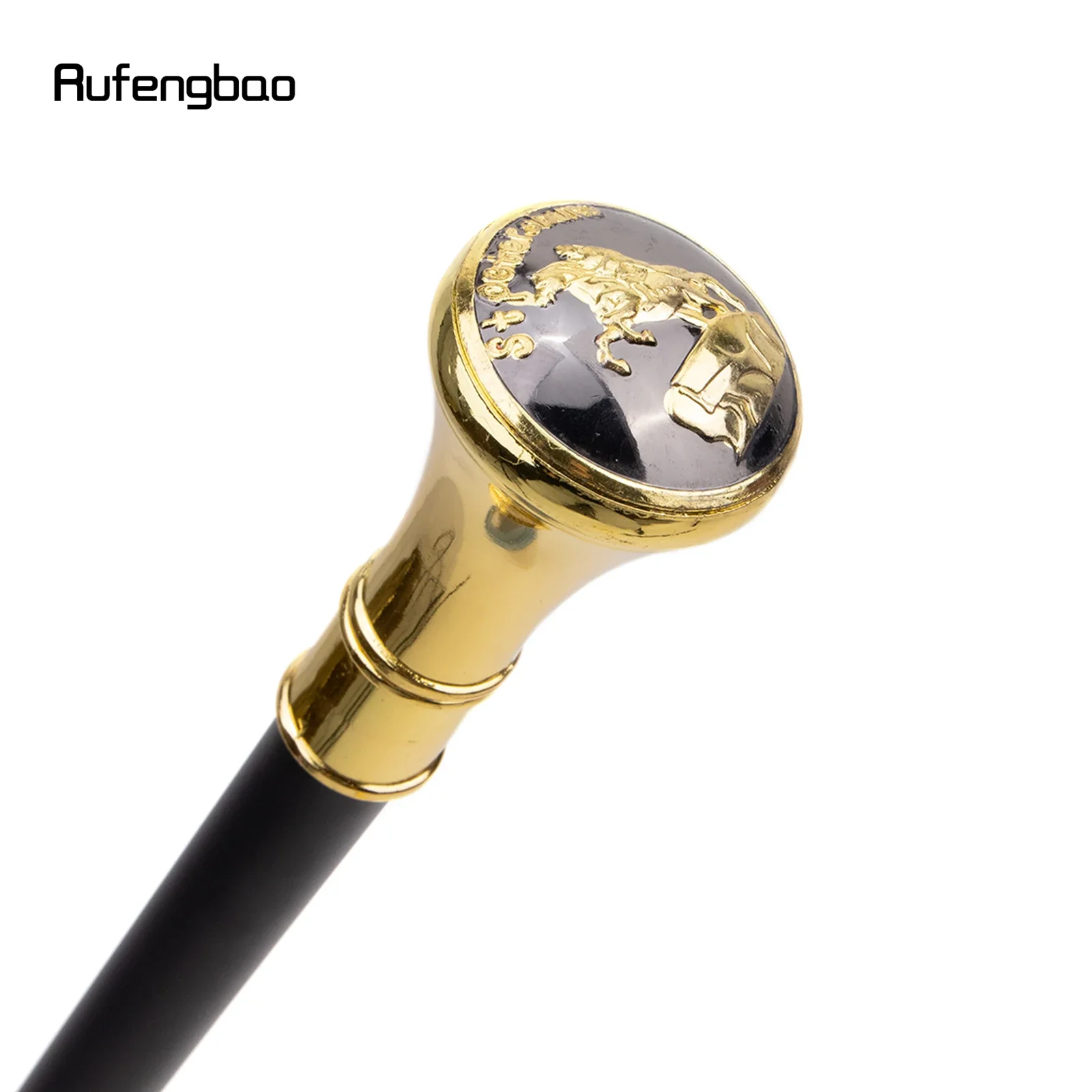 Golden Stpetersburg The Bronze Horseman Totem Walking Cane Fashion Walking Stick Gentleman Crosier Knob Walking Stick 93cm