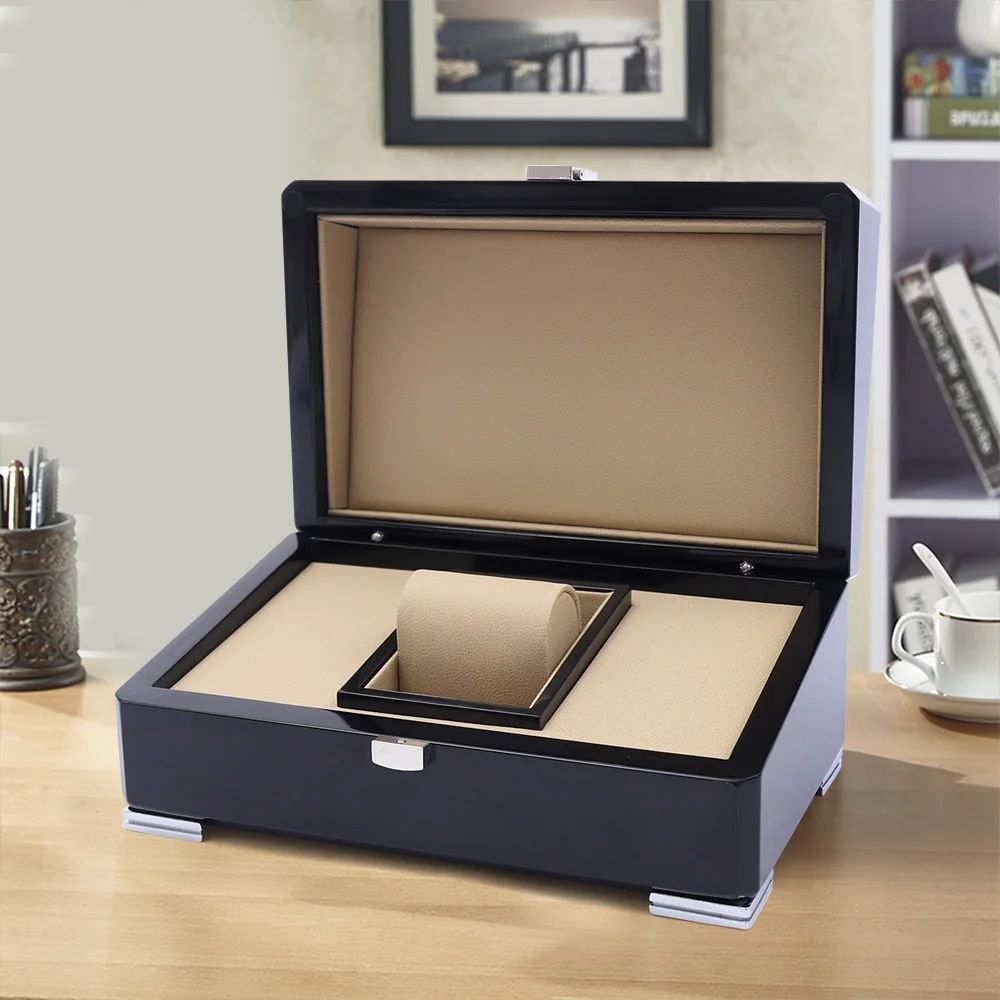 Caja de almacenamiento de relojes, organizador de relojes, caja de almacenamiento de relojes, para almacenar y exhibir relojes para oficinas, dormitorios, vestidores, tiendas