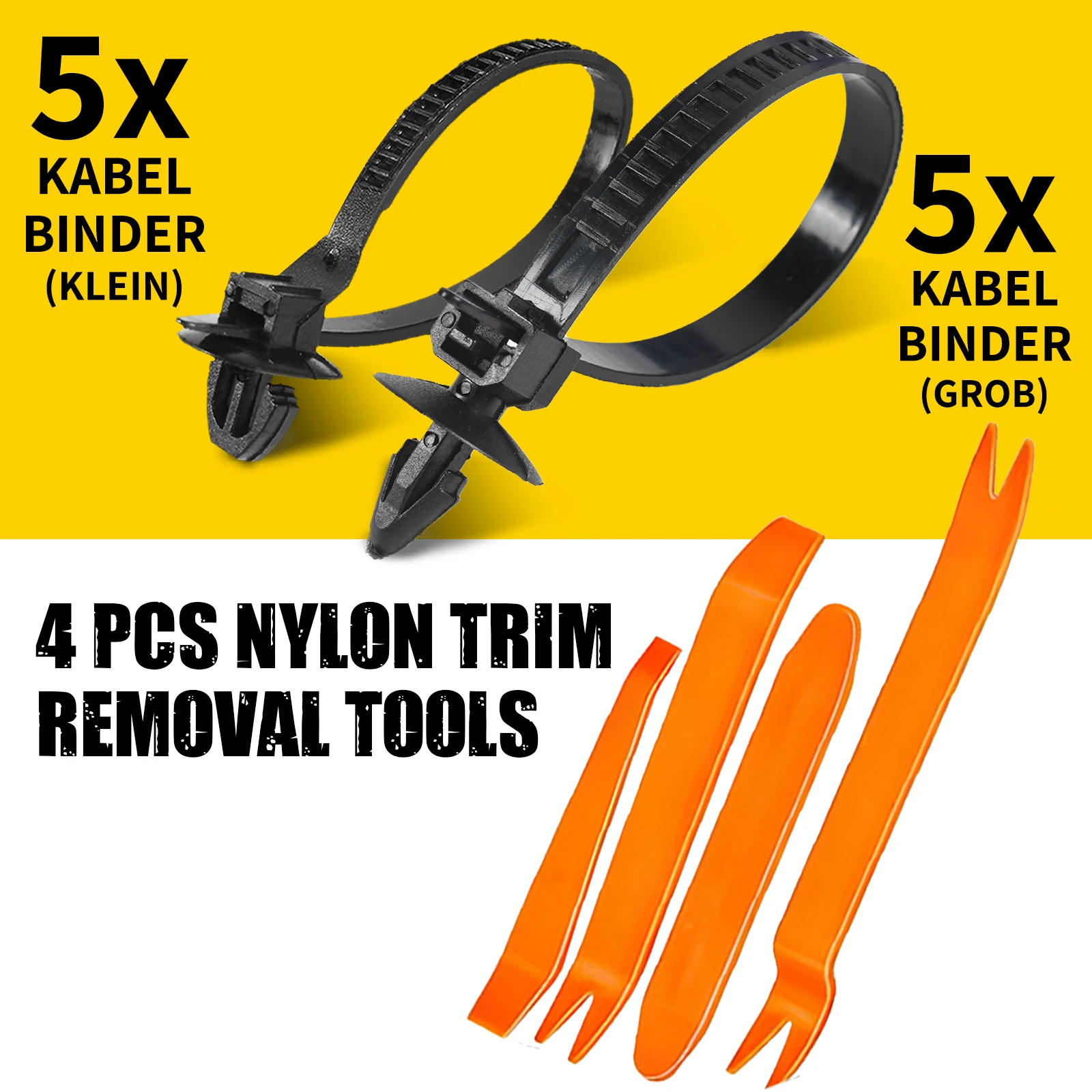 MIKKUPPA 635 قطعة مجموعة مشابك تثبيت السيارة مع 45 قطعة أدوات، مجموعة قفل الكسوة العالمية في صندوق تخزين لمصد لوحة الباب #5