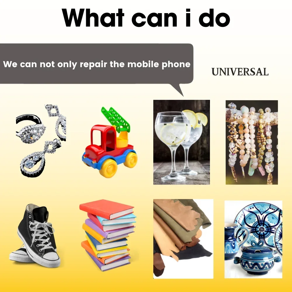 Black Glue Universal Glass Plastic DIY Loud Speaker Glue Cellphone Repair Adhesive With Precision Applicator 15/50/110ML