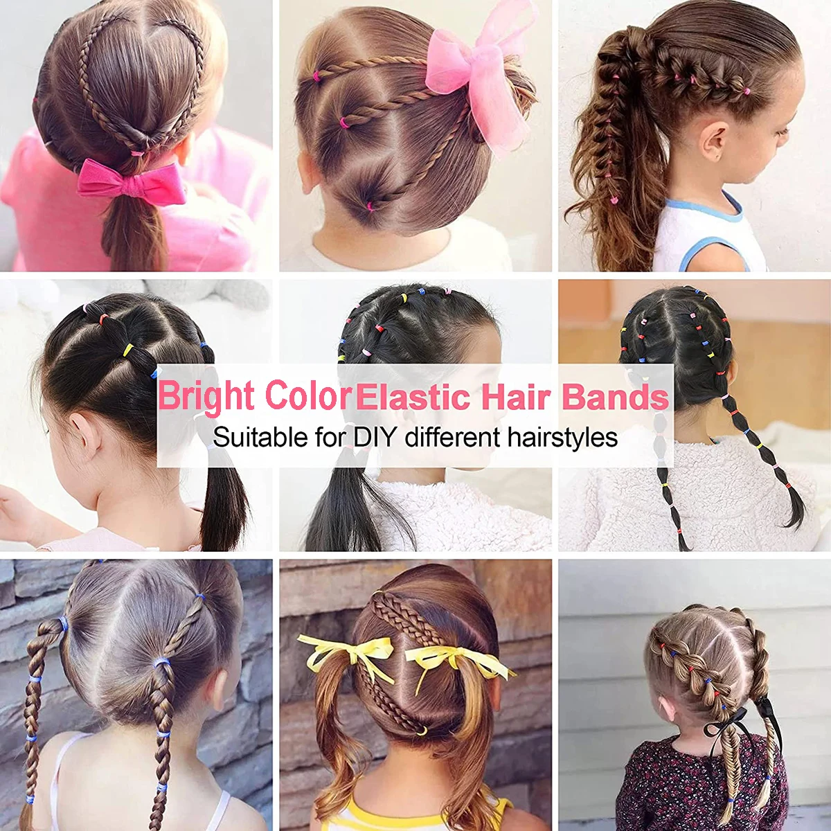 Hair Band Set for Children Girls Boxed Elastic Hair Bands Baby Headband Small Tie Kids Scrunchies Kids Hair Accessories Gifts