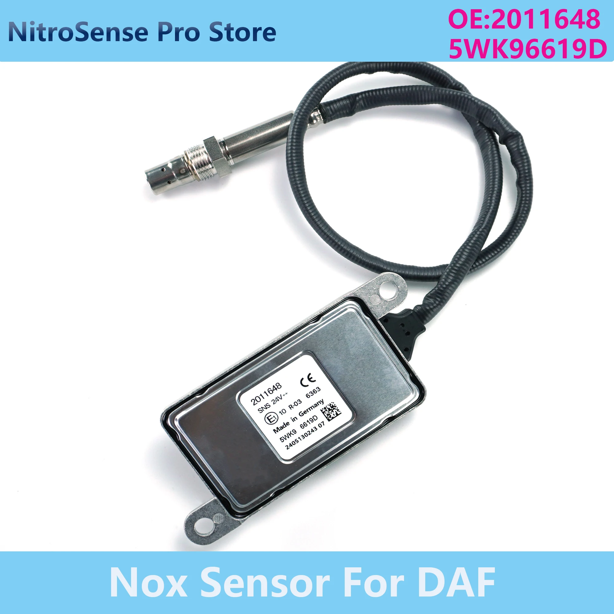 

2011648 5WK96619D 5WK9 6619D Nitrogen Oxide Sensor Truck Parts For DAF 410 E5 XF105 Diesel Engine