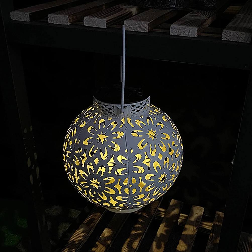 

Solar Lanterns for Outdoor Use Decorative Hanging Hollow Lights Solar Powered Garden Lighting Yard Lamp Waterproof