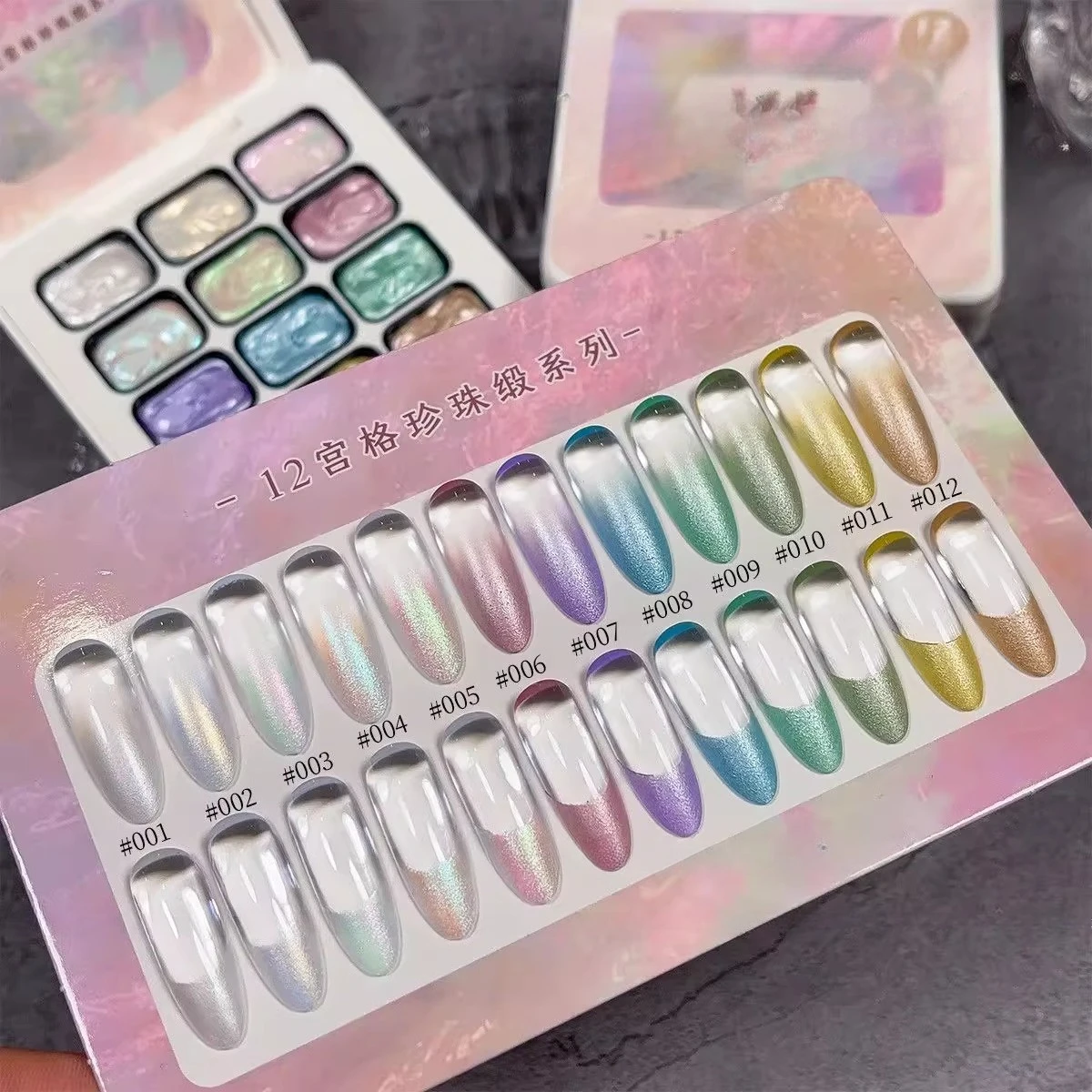 12色ステインライトパットペイントジェルネイルセミパーマネントソークオフUV LEDネイルDIYジェル、グラデーションスタンピングパターン用