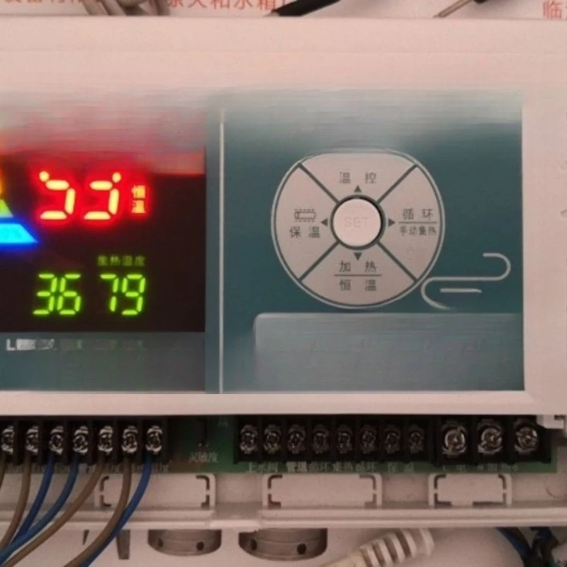 Heating and emptying solar water heater, collector controller