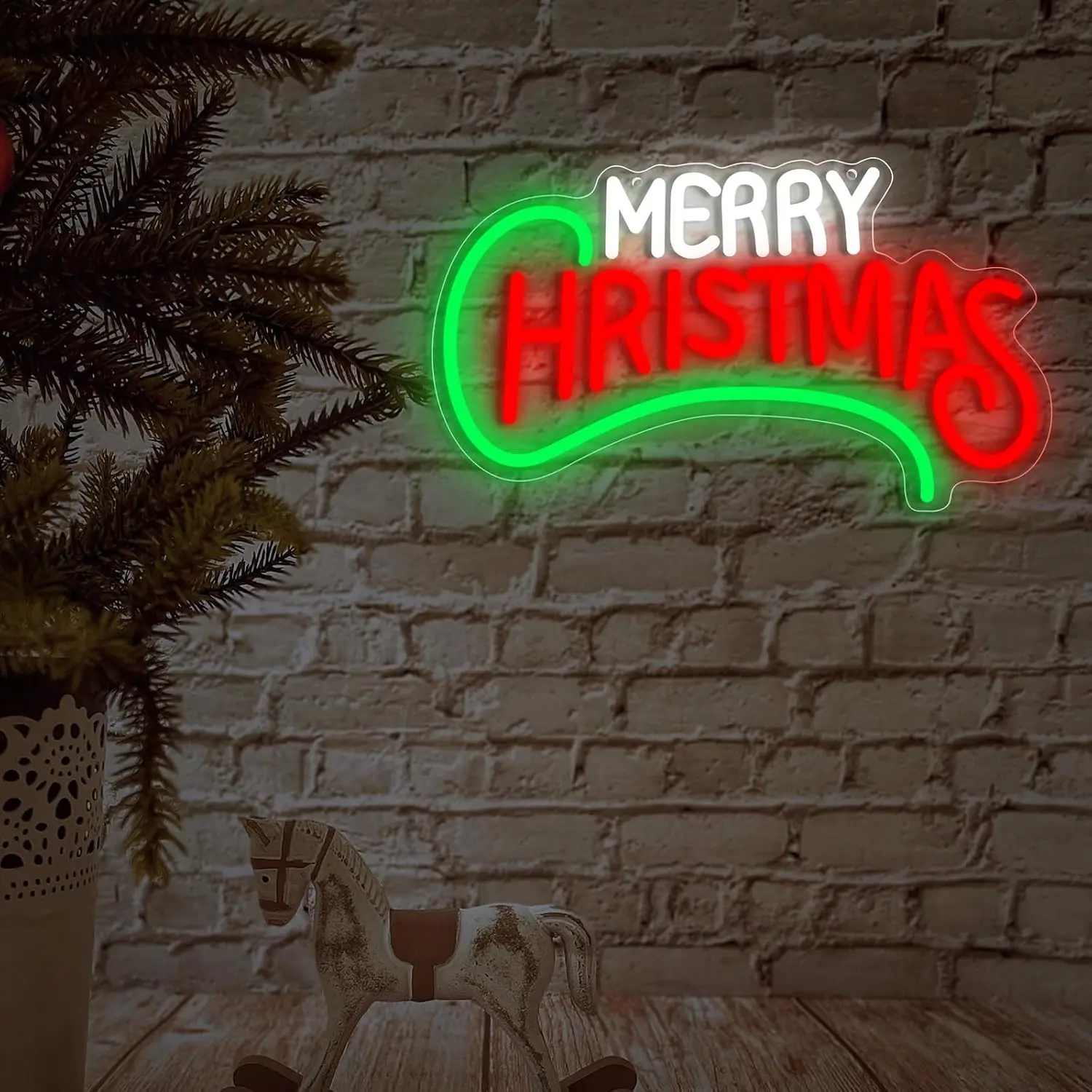 Merry Hristmas Christmas Neon Signs LED Light Sign For Holiday Party Home Bar Decoration Outdoor Wall Decor Festival Kid Gift
