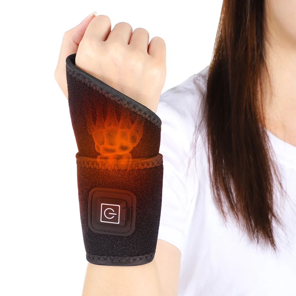 Magnetic Therapy Self-Heating Wrist Support Brace Wrap Heated Hand Warmer Compression Pain Relief Wristband Belt