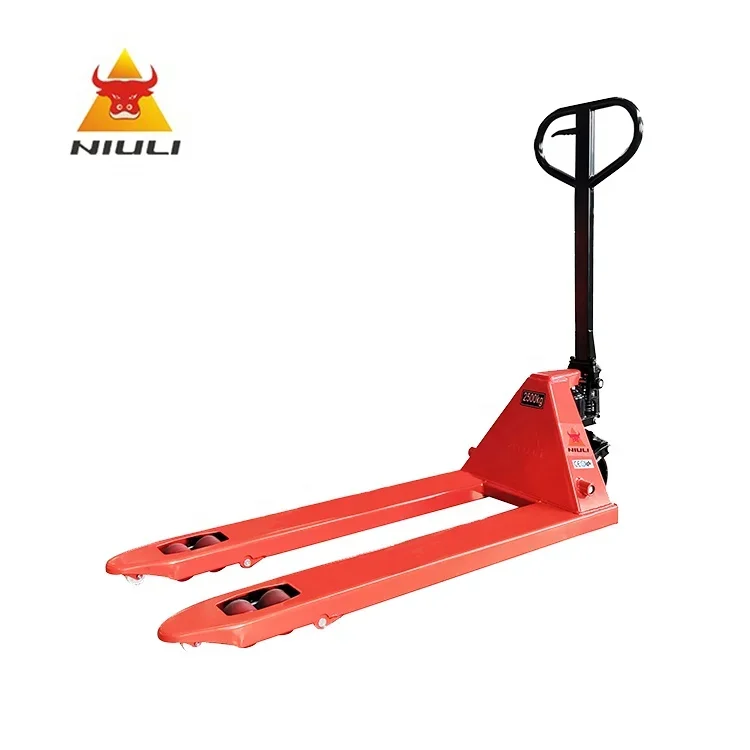 

NIULI China Goods Transpallet Hand Forklift 2500kg Manual Hydraulic Jack Hand Pallet Truck