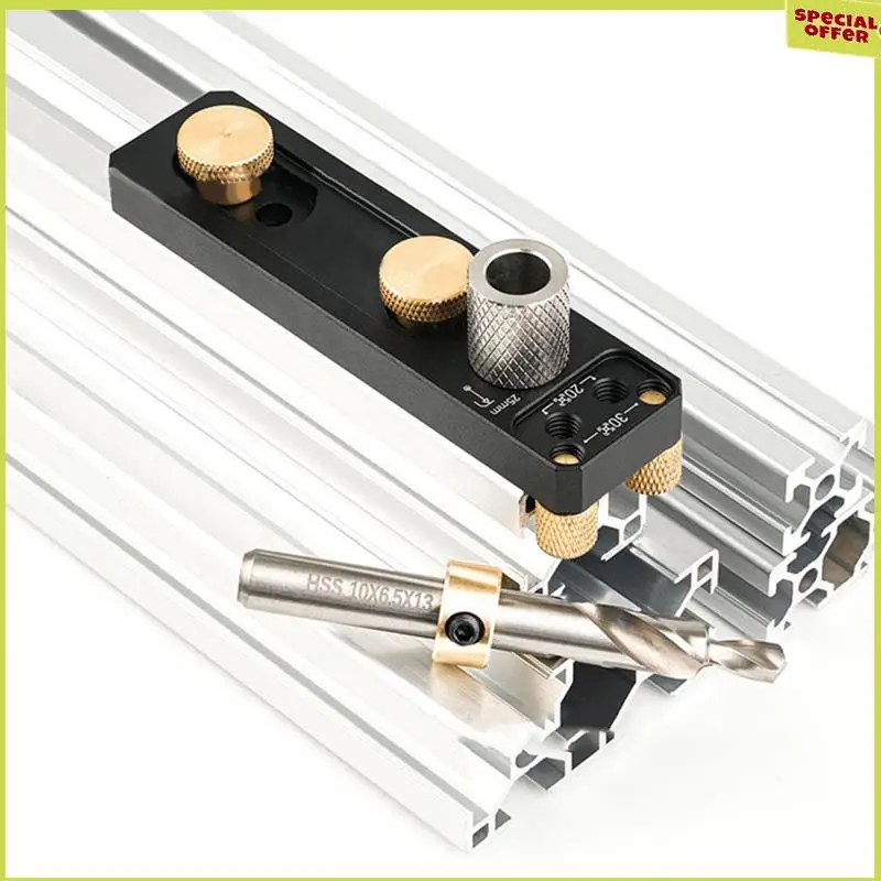 Guía de taladro de pista A34R con deslizadores, guía de taladro escalonado avellanado, herramienta de conexión de perforación, herramientas de guía de perforación, ayuda para perforación