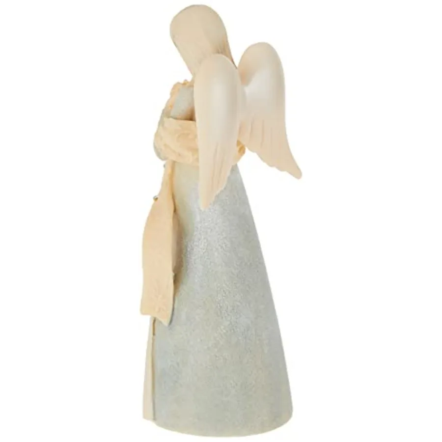 Enesco Foundations Guardian Angel Watch Over You Figurine, 4.72 Inch, Multicolor