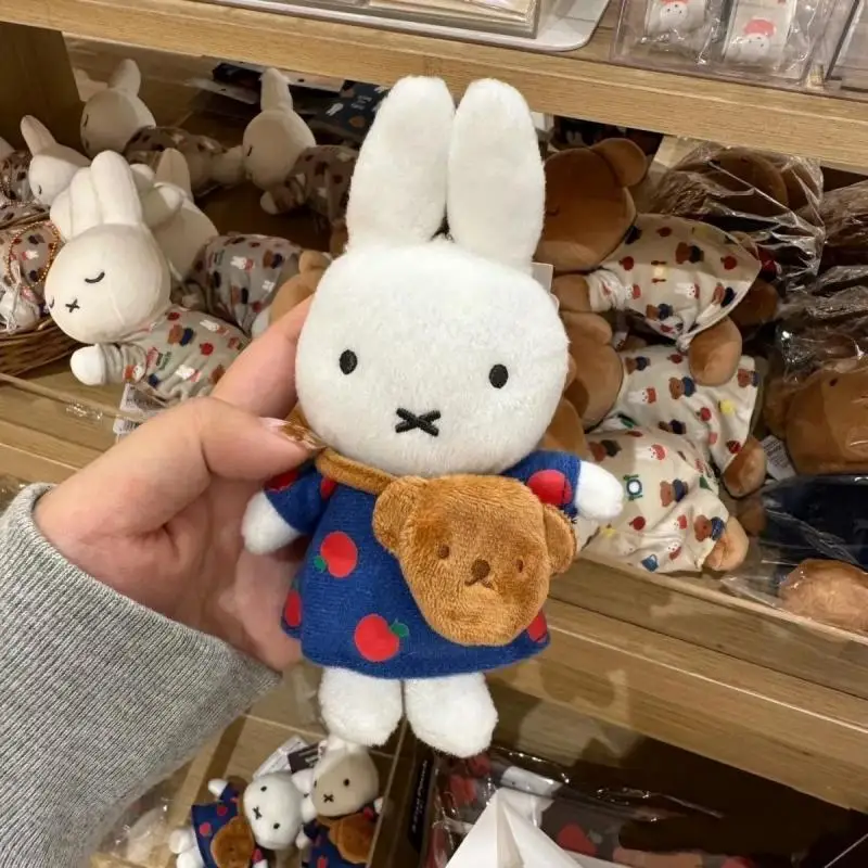 Miffy Rabbit New Plush Pendant Kawaii Cartoon Rabbit Bear Backpack Doll Cute Girl Children Backpack Decorative Pendant