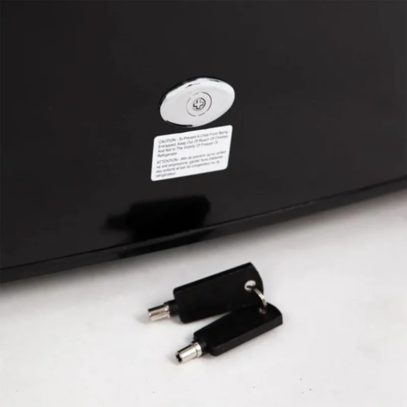 Avanti AR44 4.4 cu. ft. Compact Refrigerator, in Stainless Steel, Black