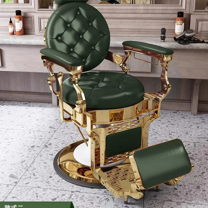 

Откидывающиеся винтажные парикмахерские стулья, простой легкий роскошный дизайн с акцентом, парикмахерское кресло, мебель для салона Queen, Sedie XYBC
