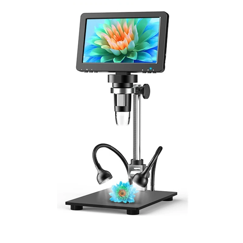 7 inch  HD LCD 1200X Digital Microscope 1080P Industrial Eelectron Video Camera Microscope Support PC for Detection