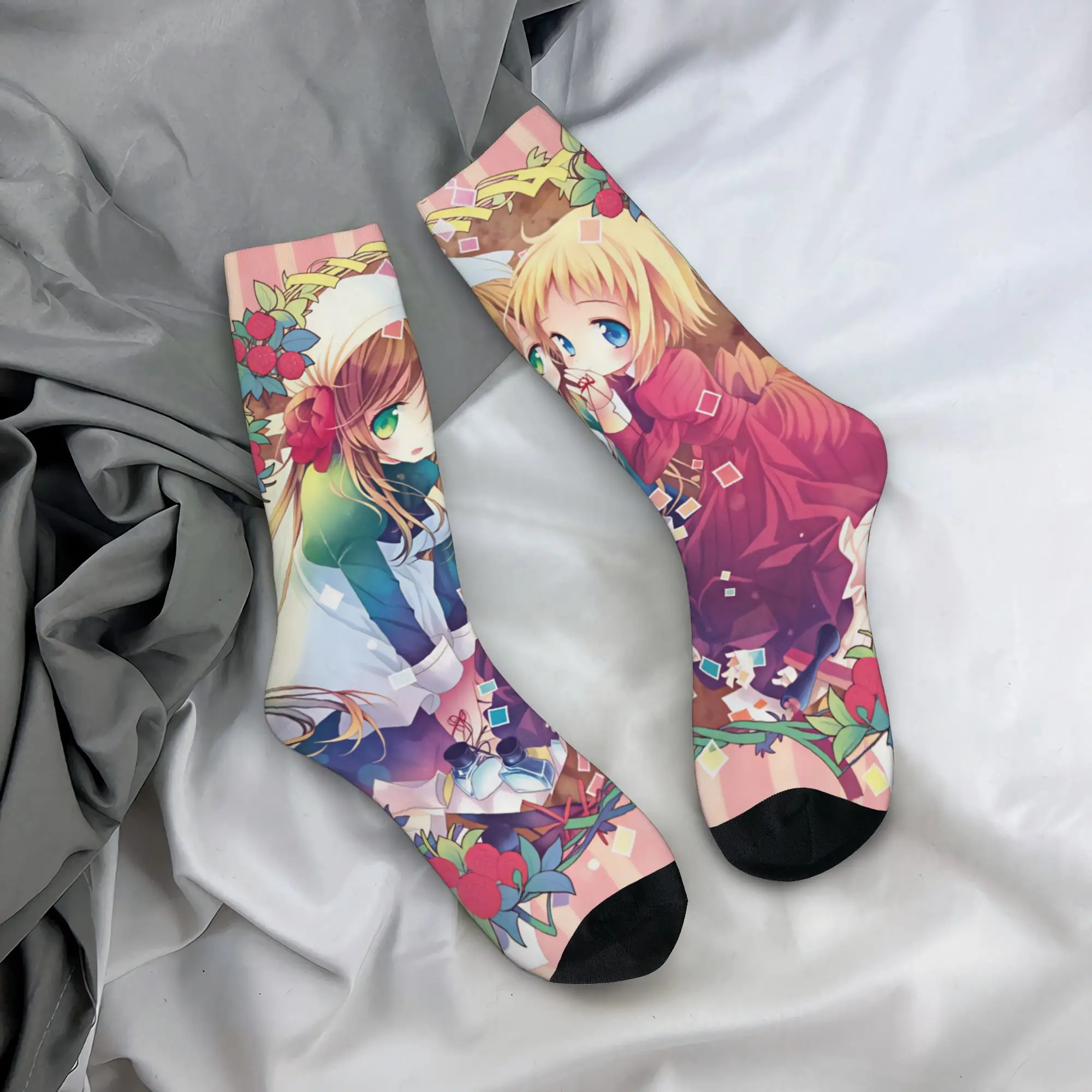 H-Hetalia A-Axis P-Powers Elizabeta Hedervary Dress Socks Men's Women's Warm Fashion Novelty  Crew Socks