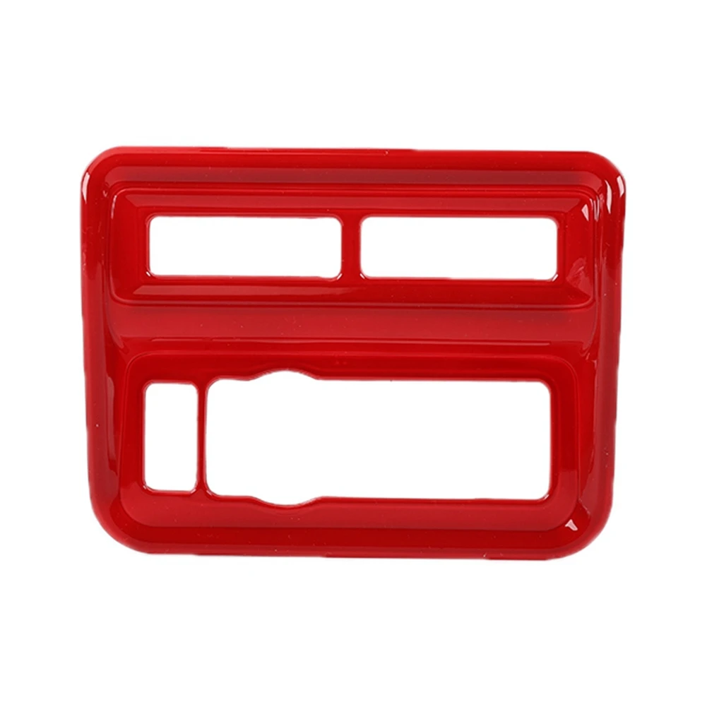 For Ford F150 F-150 2021 2022 Car Headlight Switch Control Panel Cover Trim Frame Decor Sticker Accessories, Red