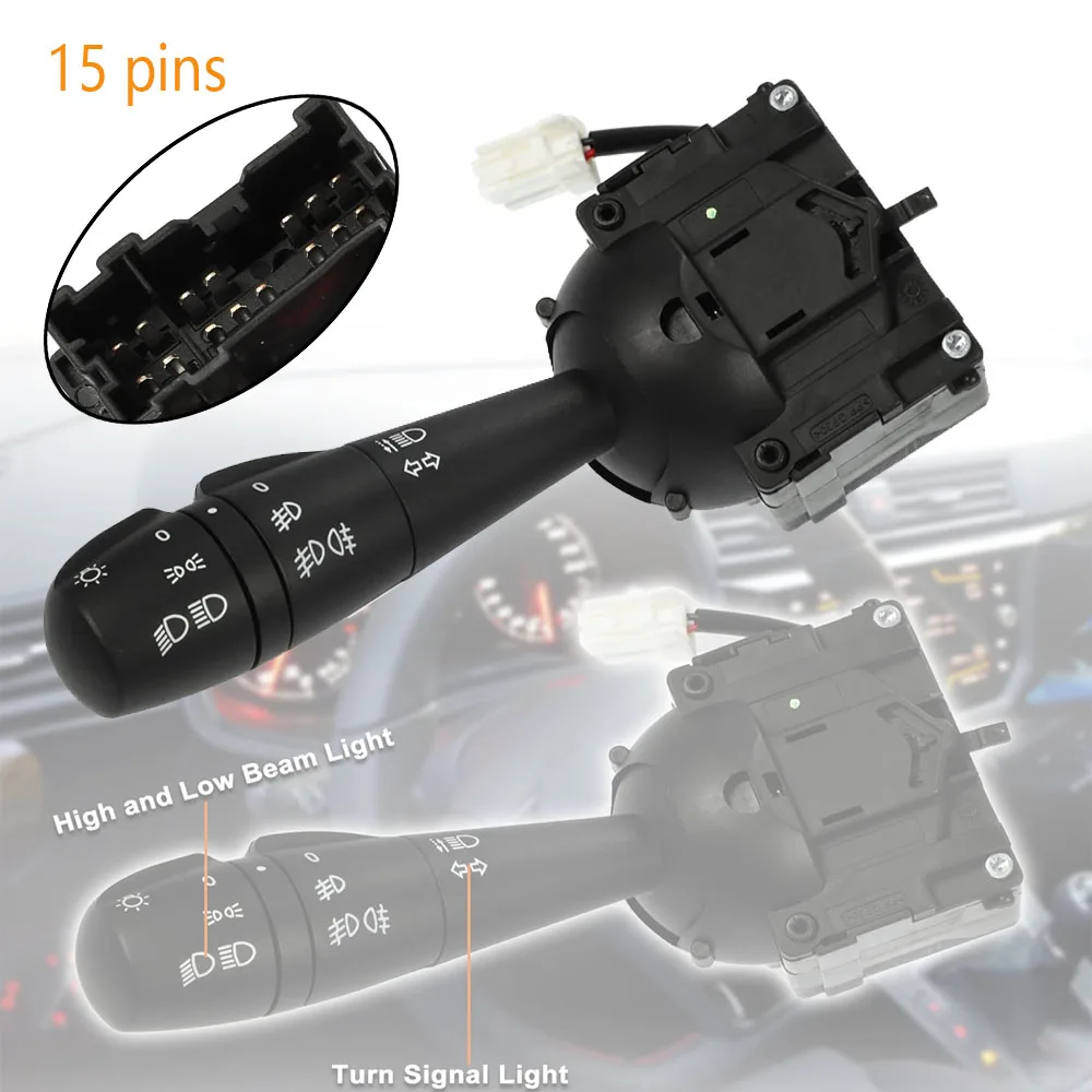 For Dacia Dokker Express Duster Furgonato Lodgy Logan II Renault Clio IV Turn Signal Indicator Headlight Stalk Steering Switch