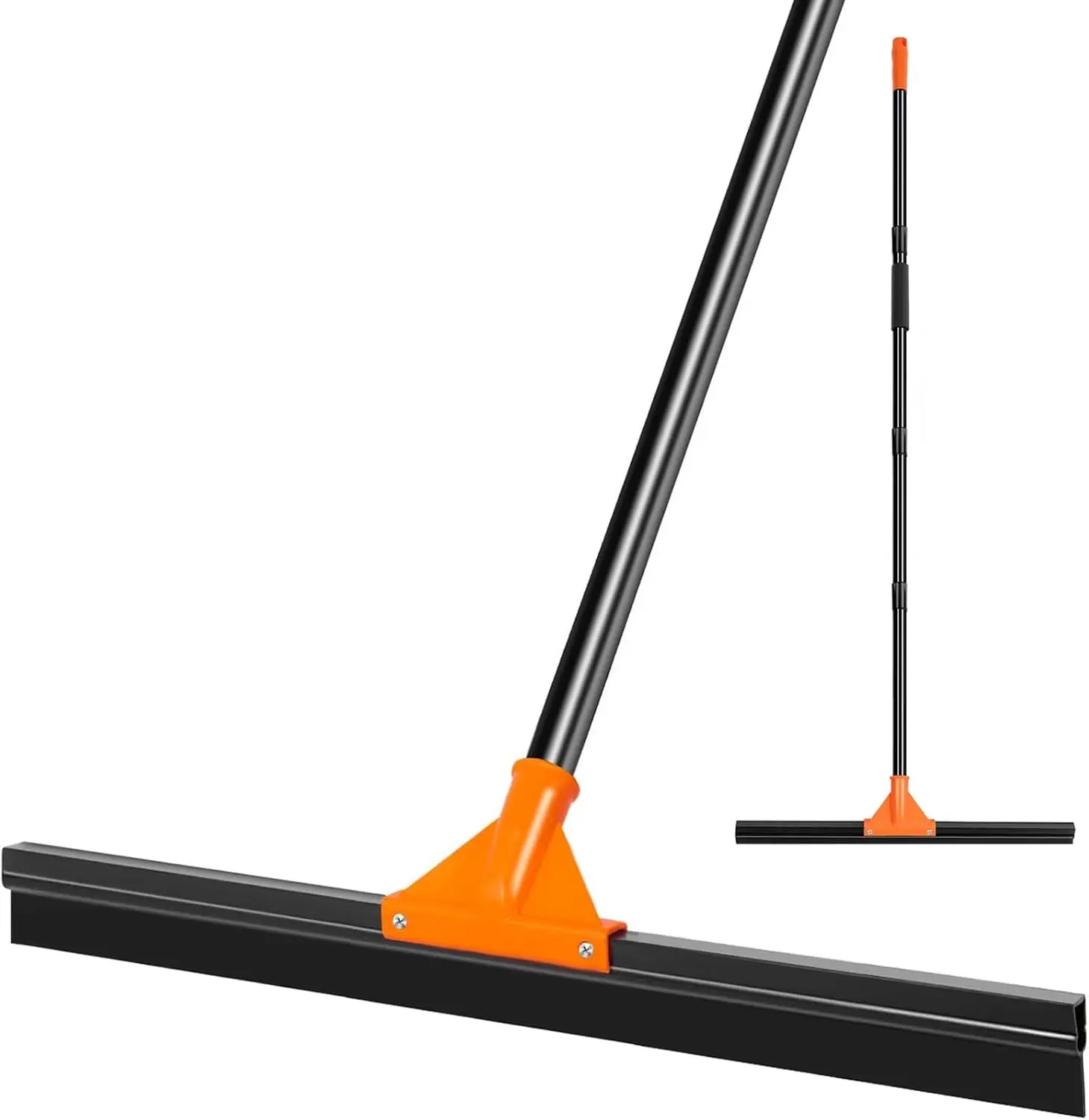 Heavy Duty 18 Inch Floor Squeegee with Long Handle for Commercial Tile Concrete Cleaning