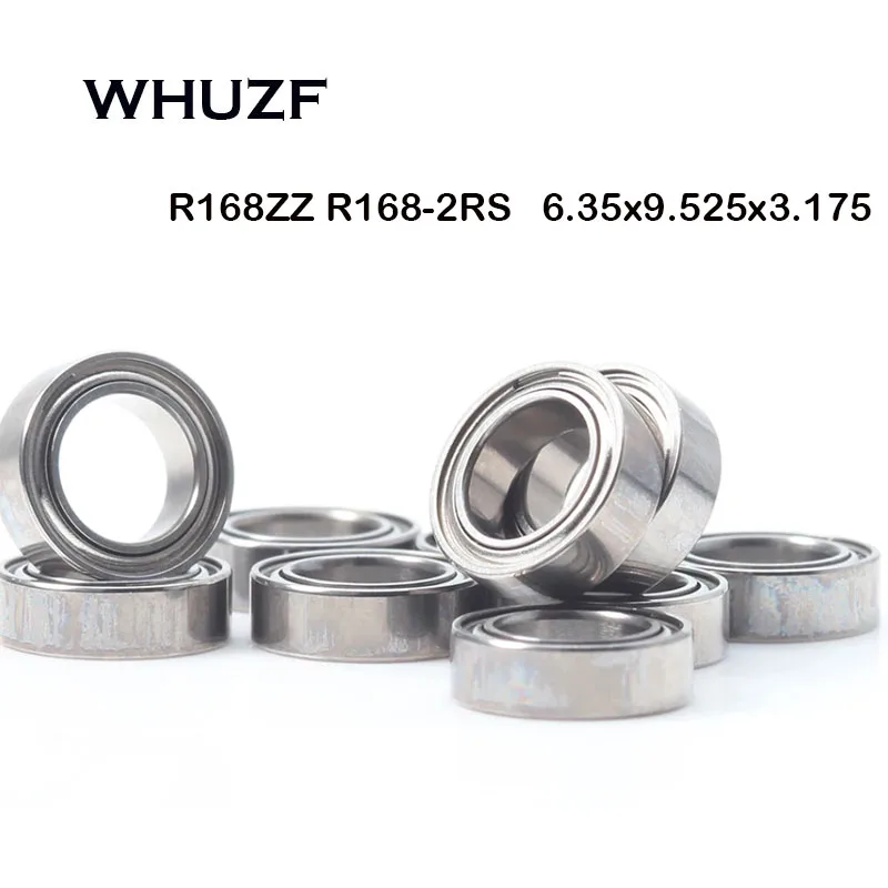 R168Z R168-2ZZ (10PCS) Deep Groove Ball Bearing 6.35 x 9.525 x 3.175mm 1/4