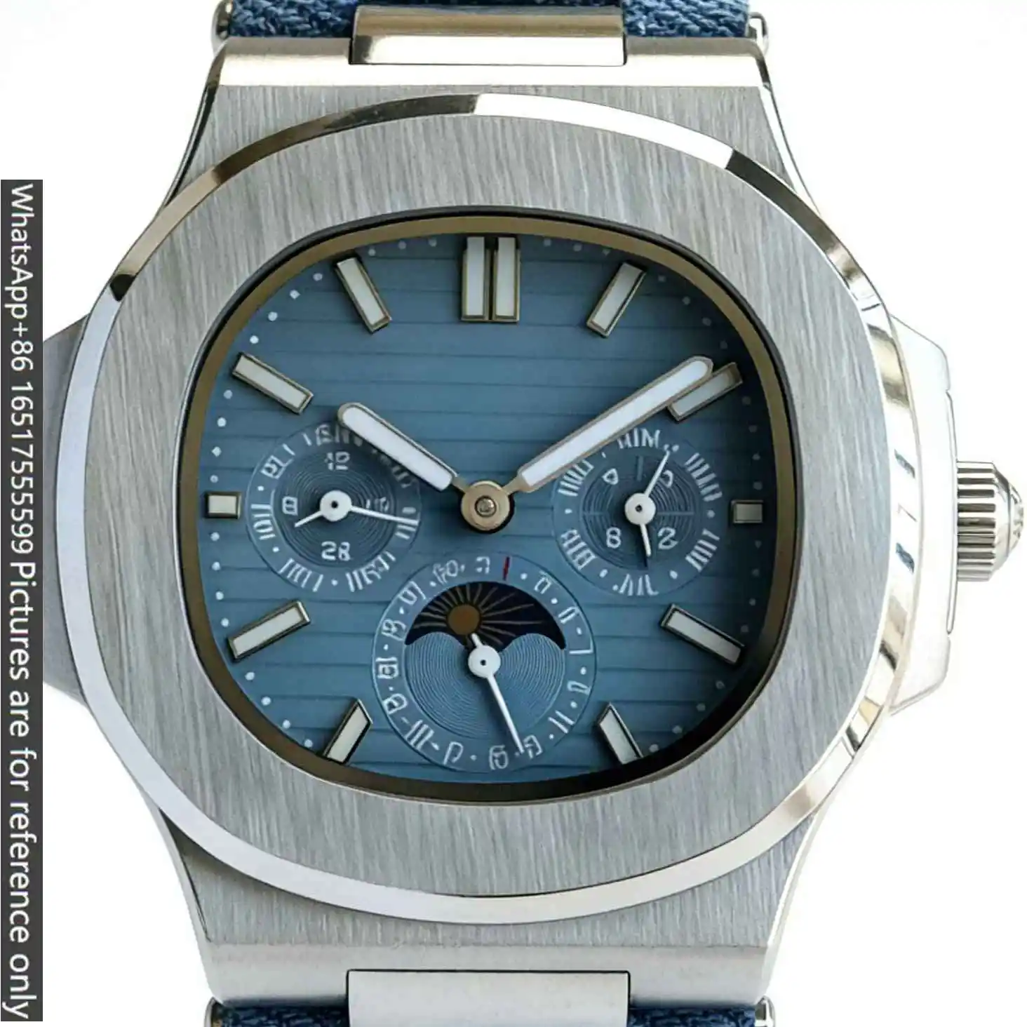 Men Automatic Mechanical Watches 40mm Luxury Style 904L Steel Leather