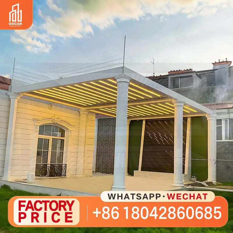 

Задний двор, патио, алюминиевые жалюзи, укрытие для конфиденциальности, открытый сад, декор для беседки