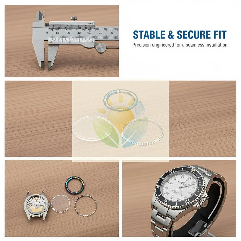 Watch Steel Bezel Rim Replacement Accessories High Precision Plastic Internal Mount Perfect for Watch Appearance Upgrade