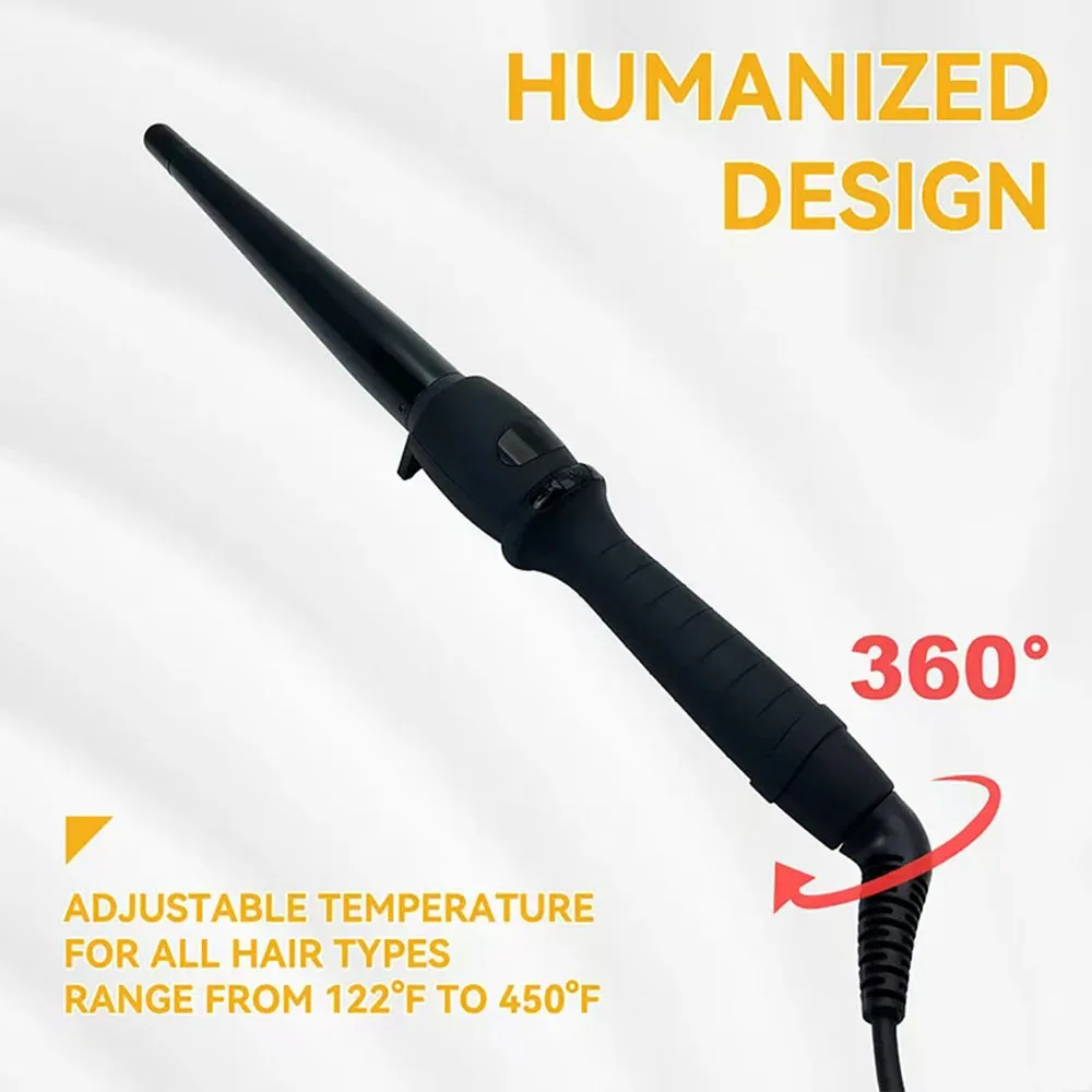 Hair Waver Hair Curler Pear Flower Cone Coiffure Ceramic Curling Iron For Hair Wand LCD Display Hair Styling Appliances 3