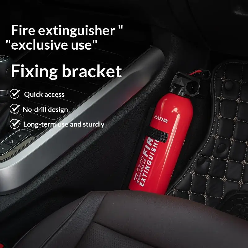 Car Extinguisher Mount Bracket Easy Install ABS Fixed Holder for Auto Emergency Safety Fire Prevention Equipment
