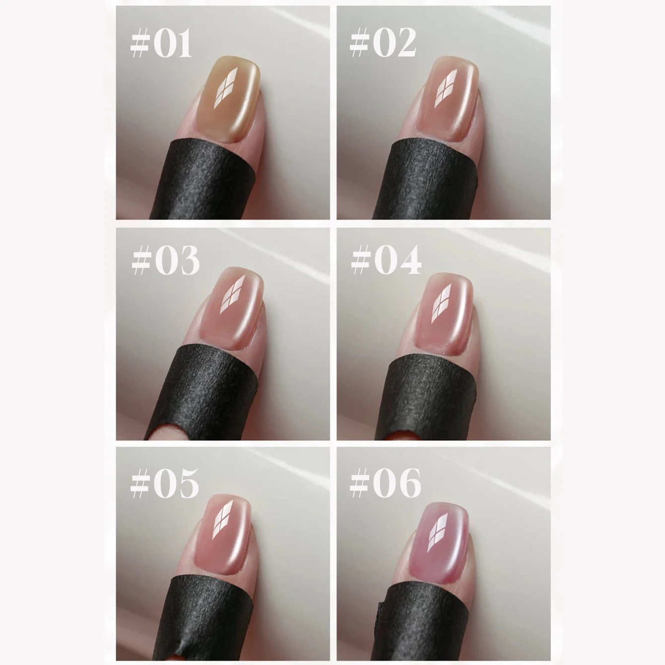 미아넬 12ML 1-6개 가을 네일 꽃 모양 새틴 캣아이 젤 네일 폴리쉬 2025 아이스 클리어 누드 글래스 비즈 네일 폴리쉬 핑크 네일