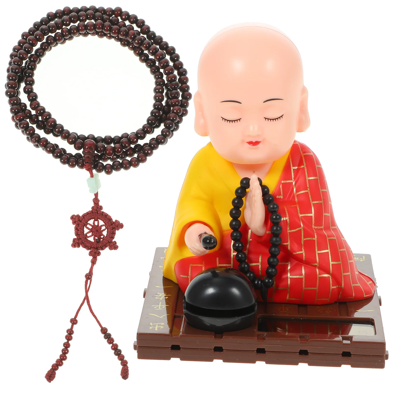

Small Monk Resin Craft Statue for Car Dashboard Desk Garden Decor Feng Shui Energy Decorative Accessory