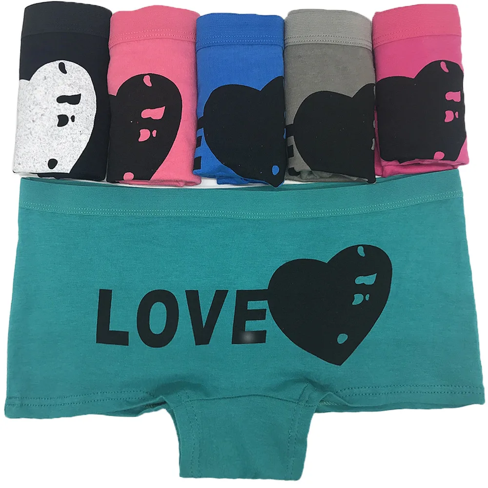 Hot Selling 1pc/Lot Girl Boxer Cotton Underwear Letter Printing Cotton Ladies Briefs Women\'s Panties Hot Sales 89216