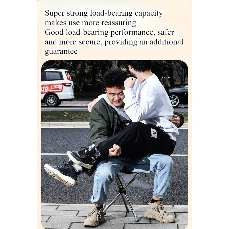 Multifunctional dual-purpose ultra-light stool crutches, stainless steel folding travel outdoor portable mountaineering canes