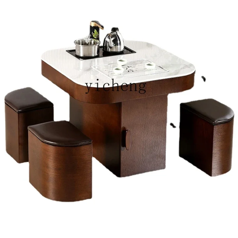 

Xl Stone Plate Table-Chair Set Balcony Tea Making Table Modern Multi-Functional Kung Fu Tea Table