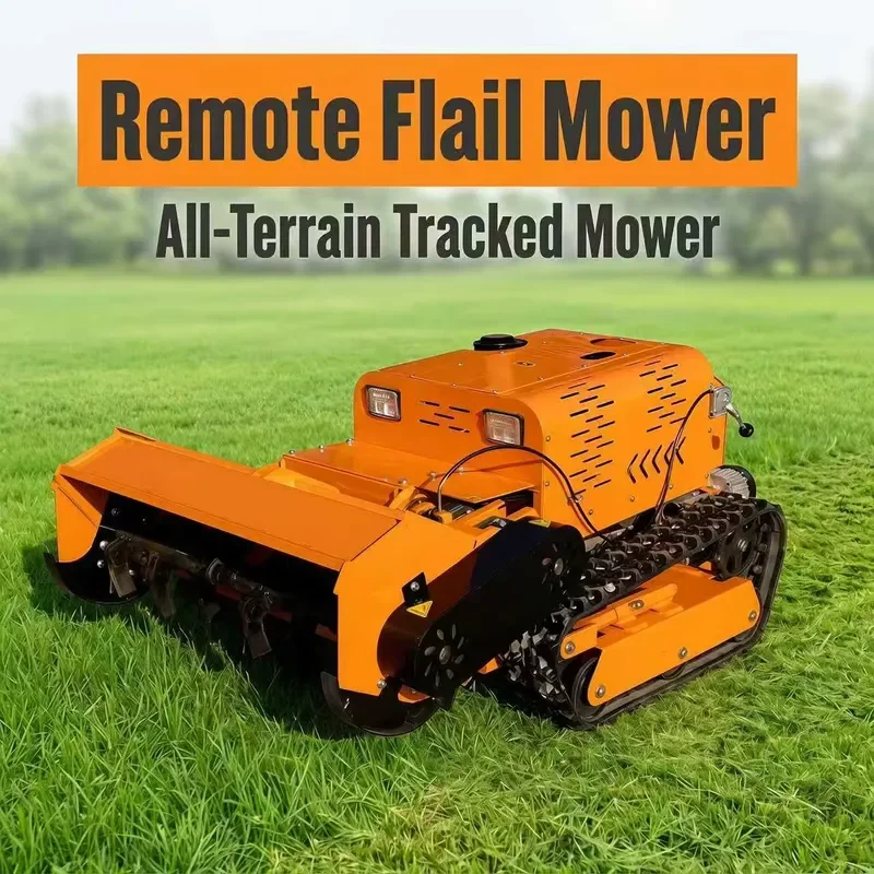 25 Horsepower Two-Cylinder Engine Grass Cutter Tracked Mowing Equipment for Wild Grass Orchard