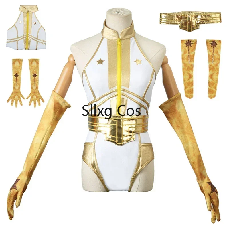 

FC6Movie The Boys Starlight Superhero Annie January Cosplay Costume Women Jumpsuit Belt Gloves Socks Suit Bodysuit Hallowee@FC8！