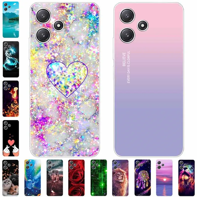 For Xiaomi Redmi 12 4G 5G Case Silicone Painted Soft Clear Cover for XIAOMI Redmi 12 4G 6.79\'\' Shell Funda Redmi 12 5G TPU Coque