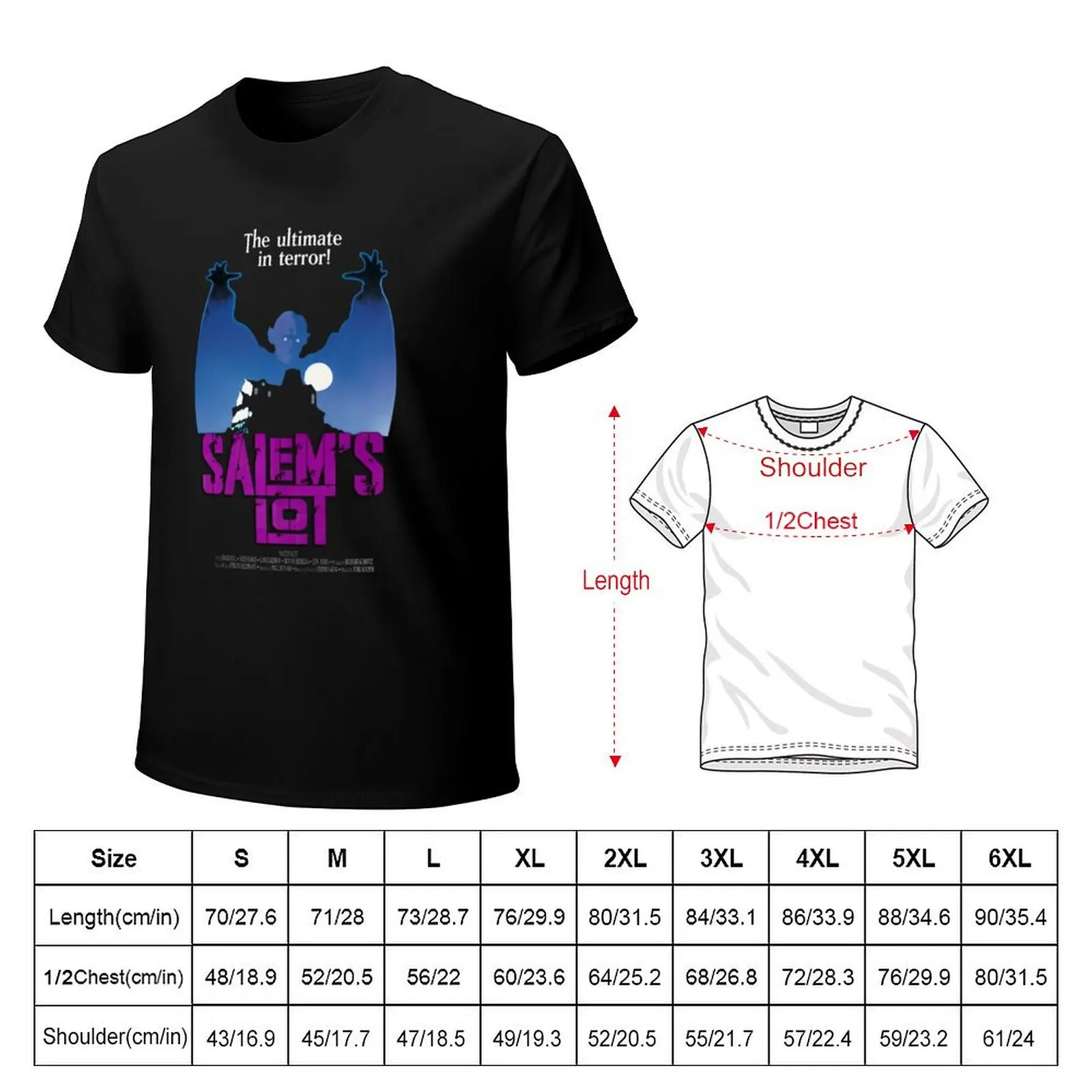 Salem_s Lot Poster Artwork T-Shirt Plus Size Street Style Tee