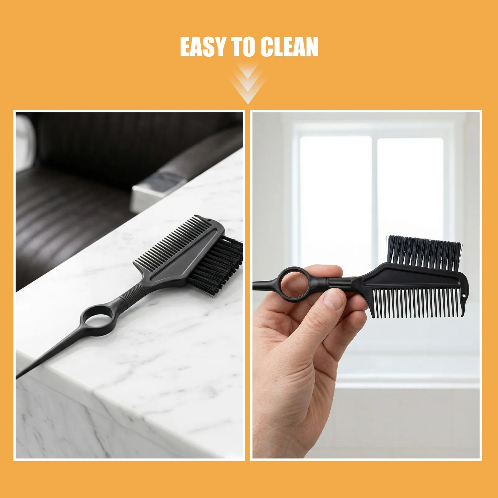 Hair Dye Brush Comb 9 Inch Salon Hair Color Applicator Rotating Head Highlighting Root Touch Up Multipurpose Tool