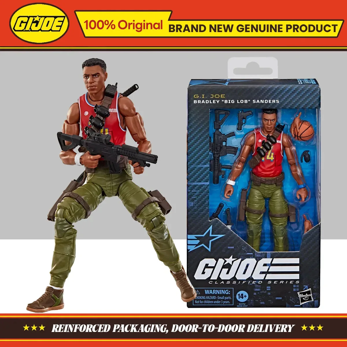 Hasbro GI Série Classificada Joe # 189 Bradley 'Big Lob' Sanders 15cm Coleção de bonecos de ação modelo original brinquedos presentes