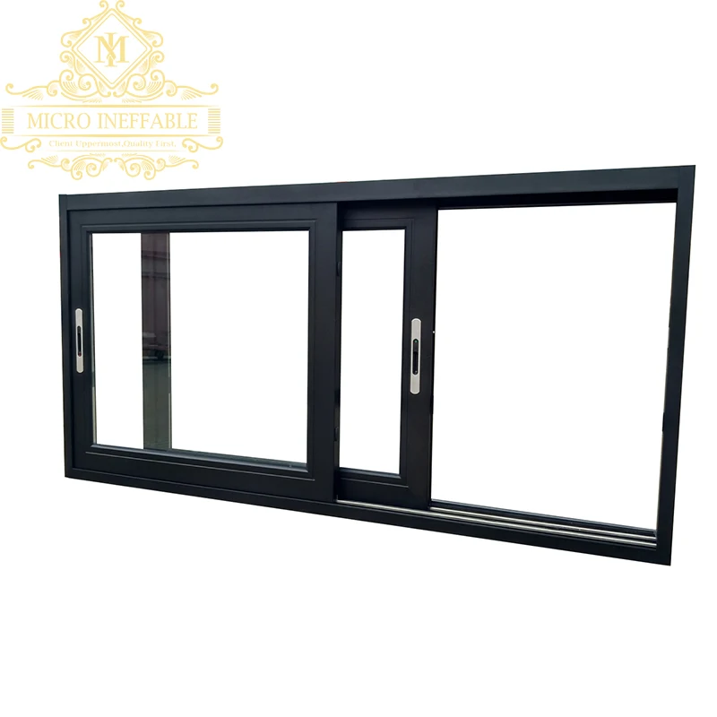 Ventanas corredizas de aluminio resistentes a Huracán, ventanas de vidrio templado, diseño moderno, mejor precio, nivel superior, mercado africano