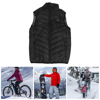 Heated Vest Heated Vest USB Powered 3 Levels Temp Warm Washable Lightweight Electric Heating Vest Jacket for Men Women Black