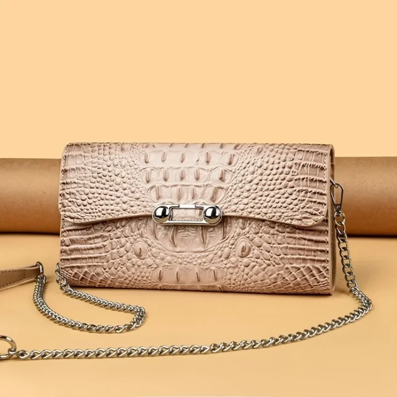 Popular Elegant Shoulder Bag for Women Genuine Leather Luxury Brand Design Famous Designer Inspiration