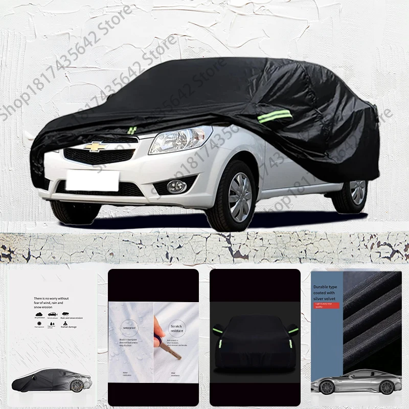 

For Chevrolet Lova Anti-UV Sun Shade Rain Snow Resistant Dustproof Black Cover Car umbrella Full Car Cover Outdoor Protection