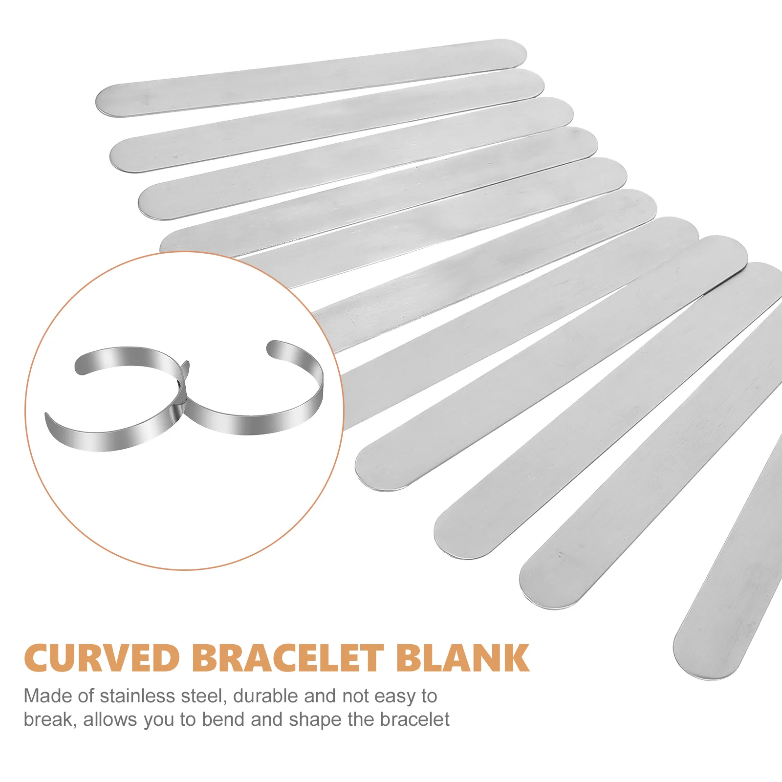 

18Pcs Stainless Steel Bracelet Blanks Blank Cuff Bangles DIY Jewelry Making Supplies Engraving Stamping Bracelet