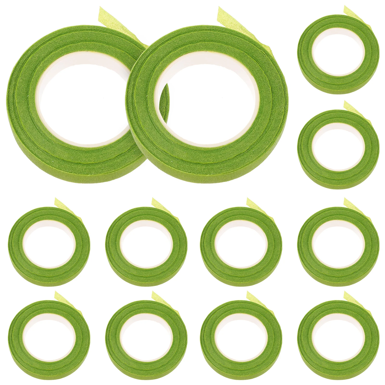 

12 Rolls Floral Stem Tape Paper Material Florist Wrap Tape for Bouquet Stem Wrapping Floral Arrangement DIY Flower