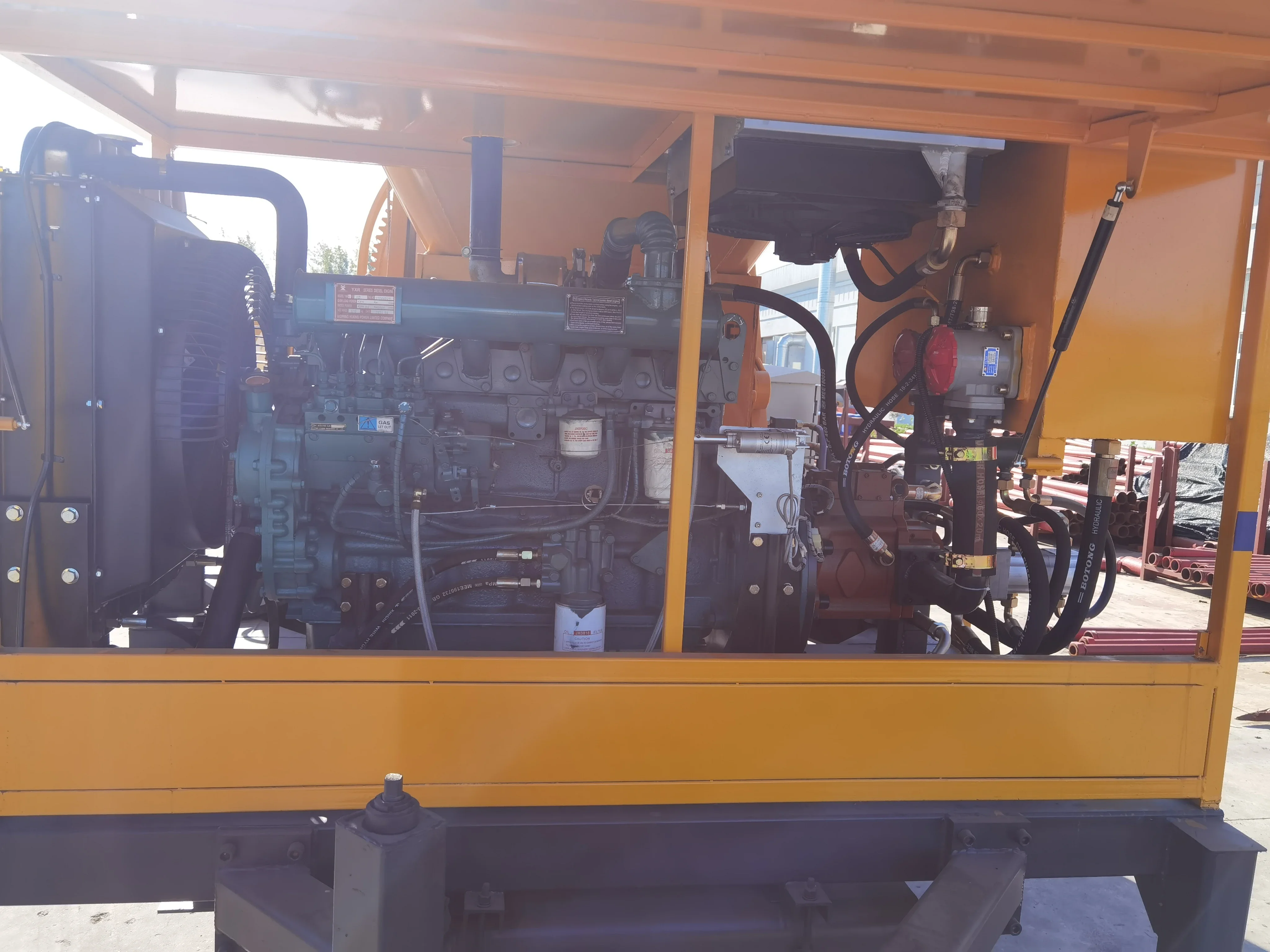 60m³/h Stationary Concrete Pump with Remote-Controlled Operation and High-Capacity Oil Pump Designed for Large Infrastructure