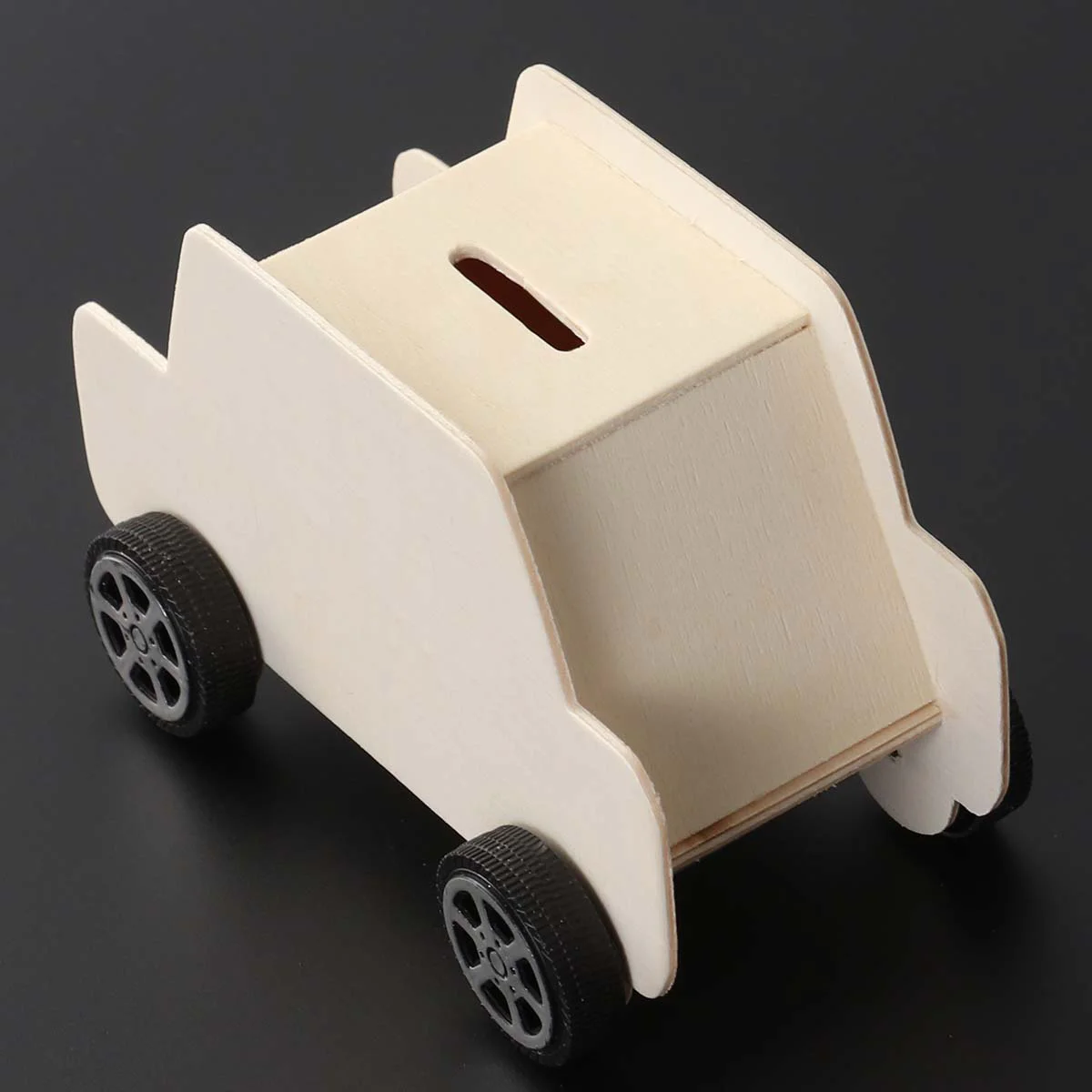 Wooden Car Shaped Piggy Bank Money Saving Box Creative Coin Bank DIY Creative Educational Toys saving pot