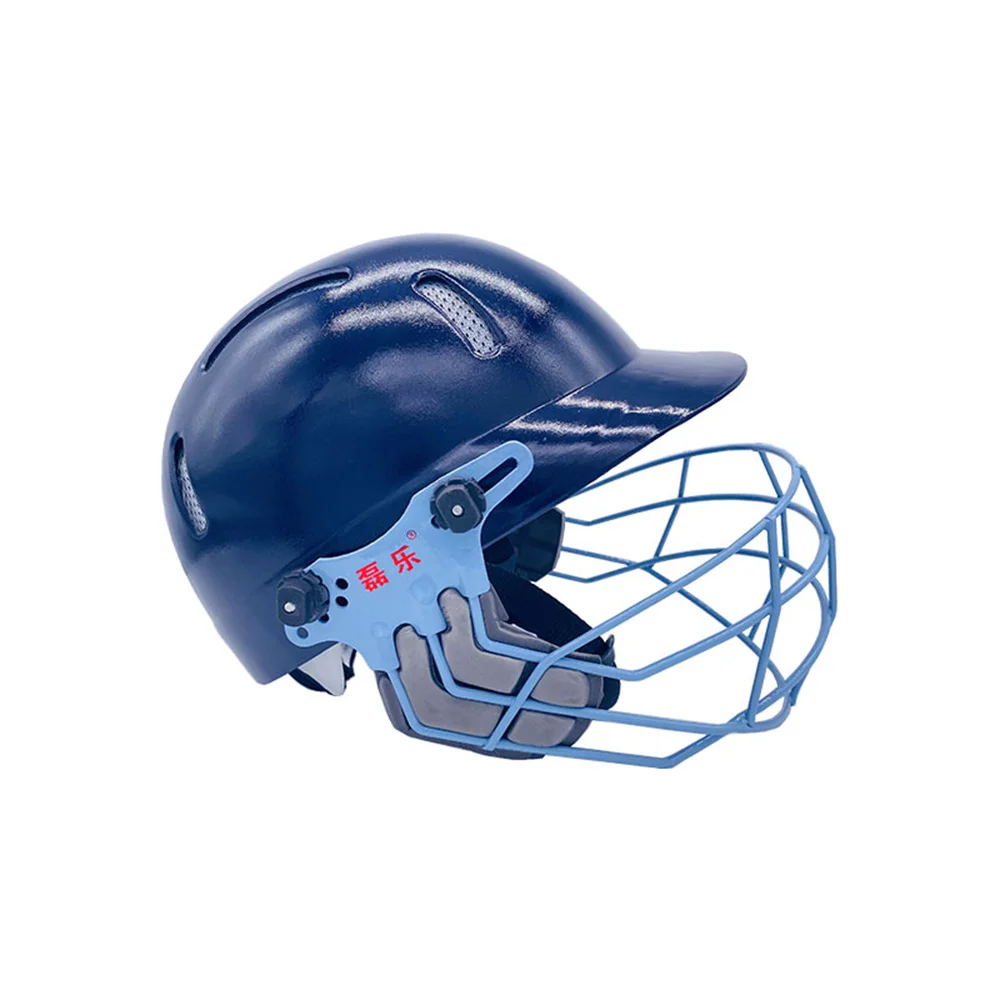 Cricket Helmet Blue Adjustable Breathable Mask Training Match Head Circumference 54-63CM