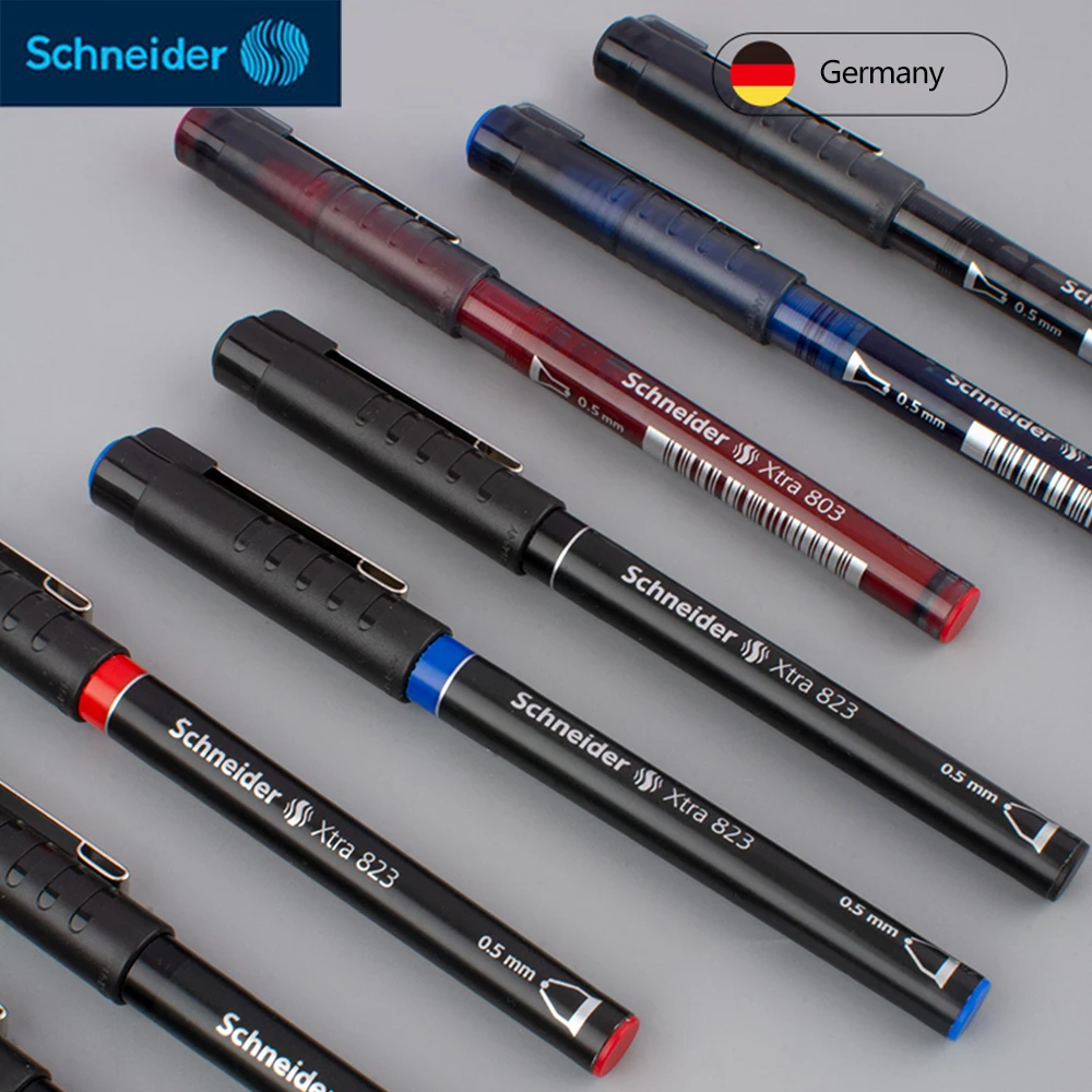 

Немецкие гелевые ручки Schneider, быстросохнущие прямые жидкие 0,5 мм 803, водонепроницаемые, для офиса, для письма, подписи, школьные принадлежности, канцелярские принадлежности