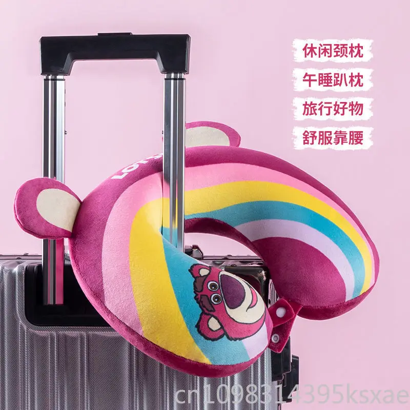 Disney U-shaped Pillow for Women Girl Kids Kawaii Mickey Mouse Portable Fashion Trend